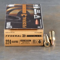 224 Valkyrie Ammo - Federal Gold Medal Berger Ammo Federal Gold Medal Berger Ammo