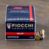 Fiocchi Subsonic HP Ammo