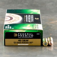 40 S&W Ammo - Bulk Federal LE BallistiClean RHT Frangible Bulk Federal LE BallistiClean RHT Frangible Ammo