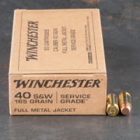 40 S&W Ammo - Winchester Service Grade Ammo FMJ Winchester Service Grade FMJ Ammo
