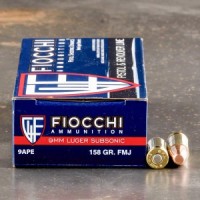 Bulk Fiocchi Sub-Sonic FMJ Ammo