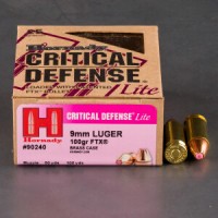 Hornady Critical Defense Lite FTX Ammo