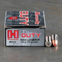 Hornady Critical Duty JHP +P Ammo