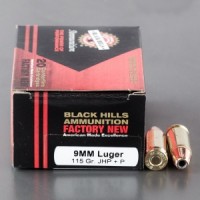 Luger Black Hills JHP +P Ammo