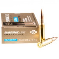 Ammo Prvi Partizan Subsonic FMJBT Ammo