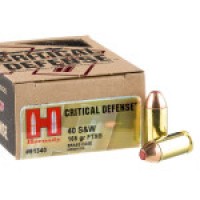 Ammo Hornady Critical Defense FTX JHP Ammo