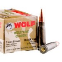 Bulk Wolf WPA Military Classic FMJ Ammo