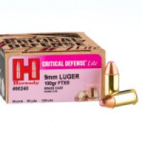 Ammo Hornady Critical Defense Lite FTX Ammo