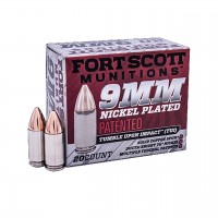 Fort Scott Munitions Luger SCS TUI Nickel Plated Ammo