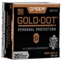 SPEER GOLD DOT HP +P Ammo