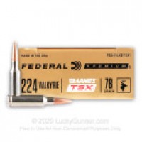 224 Valkyrie Ammo - Barnes Federal TSX Barnes Federal TSX Ammo