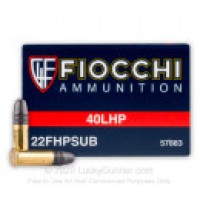 Fiocchi Subsonic HP Ammo