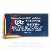 MatchKing Colt National Match HPBT Ammo