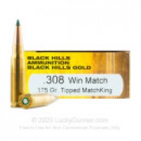 Tipped MatchKing Black Hills Gold Ammo