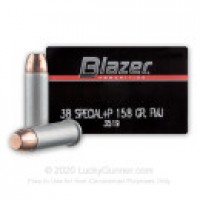 Bulk Blazer FMJ +P Ammo