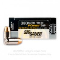 V-Crown Sig Sauer JHP Ammo