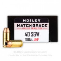 Nosler Match Grade JHP Ammo