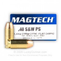 40 S&W Ammo - Bulk PS Flat Magtech FMJ Bulk PS Flat Magtech FMJ Ammo