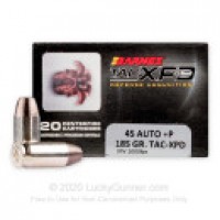 Barnes TAC-XPD SCHP +P Ammo