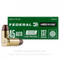 Lead Free Flat Nose Ball Federal American Eagle Indoor Range Training Ammo