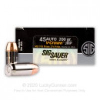 V-Crown Sig Sauer JHP Ammo