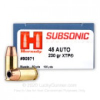 XTP Hornady Subsonic Ammo