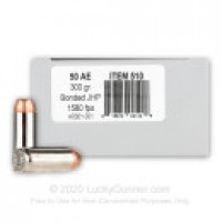 50 Action Express Ammo - Bonded Underwood JHP Bonded Underwood JHP Ammo