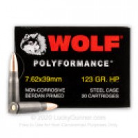 Bulk WOLF WPA Polyformance HP Ammo