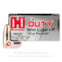 FlexLock Critical Duty Hornady JHP +P Ammo