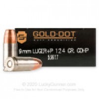 Bulk Luger Speer Gold Dot JHP +P Ammo