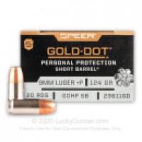 Speer Gold Dot Short Barrel JHP +P Ammo