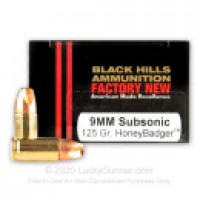 Subsonic HoneyBadger Black Hills Ammo