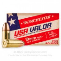 Bulk Winchester USA VALOR FMJ Ammo