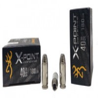 Browning X-Point Nickel Plated Brass Case HP Ammo