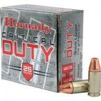 9mm Ammo - Hornady Critical Duty Ammo Luger Flexlock Nickel Plated Brass Hornady Critical Duty Luger Flexlock Nickel Plated Brass Ammo