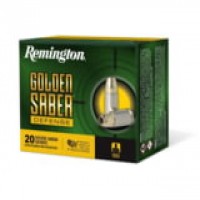 Remington Golden Saber Defense Brass-JHP Nickel Plated Brass Cased Centerfire Ammo