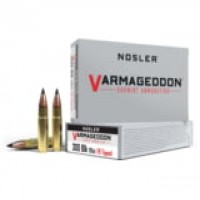 Nosler Varmageddon Flat Base Tipped Brass Cased Centerfire Ammo