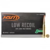 HSM Low Recoil Spitzer Brass Cased Ammo