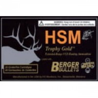 HSM Trophy Gold Boat Tail Brass Cased HP Ammo