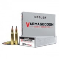 Nosler Varmageddon Flat Base Tipped Brass Cased Centerfire Ammo