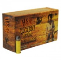 HSM Cowboy Action Semi Wadcutter Brass Cased Ammo