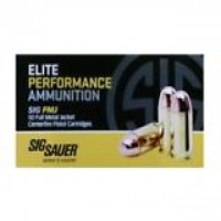 SIG SAUER Elite Performance Brass Cased Centerfire FMJ Ammo