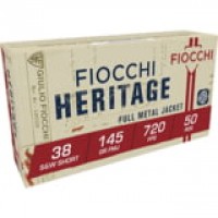 Fiocchi Heritage S& W Short Brass Cased Centerfire FMJ Ammo