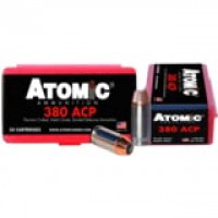 Atomic Nickel Plated Brass Cased Centerfire HP Ammo