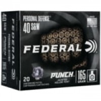 Federal Premium Personal Defense Punch S& W Brass Cased Centerfire JHP Ammo