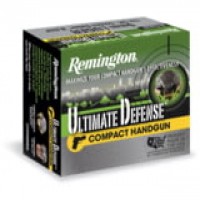 Remington Ultimate Defense Compact Bonded Centerfire JHP Ammo