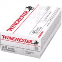 Winchester USA Brass Cased Centerfire FMJ Ammo