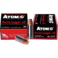 Atomic Bonded B Brass Cased Centerfire JHP +P Ammo