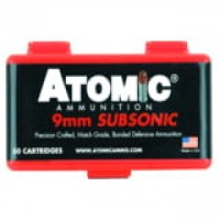 Atomic Luger Subsonic Bonded 50- JHP Ammo