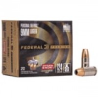 Federal Premium Luger Hydra-Shok Brass Casing Centerfire JHP Ammo